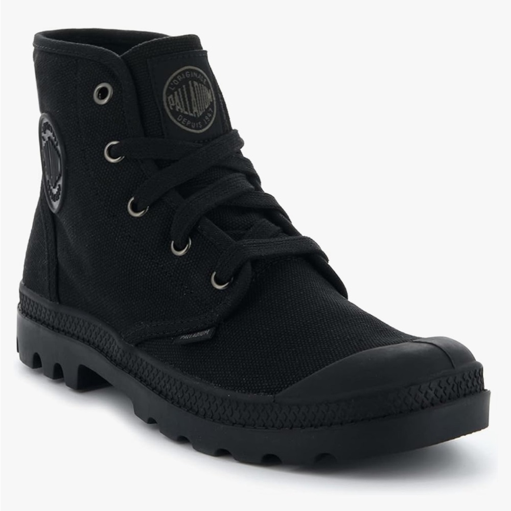 Palladium Women's Pampa Hi Boot, Vegan Canvas Lace Up Boot - Size 8